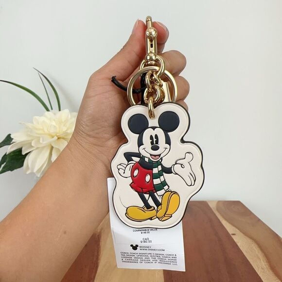 NWT Disney X Coach Mickey Mouse Bag Charm - Picture 2 of 4